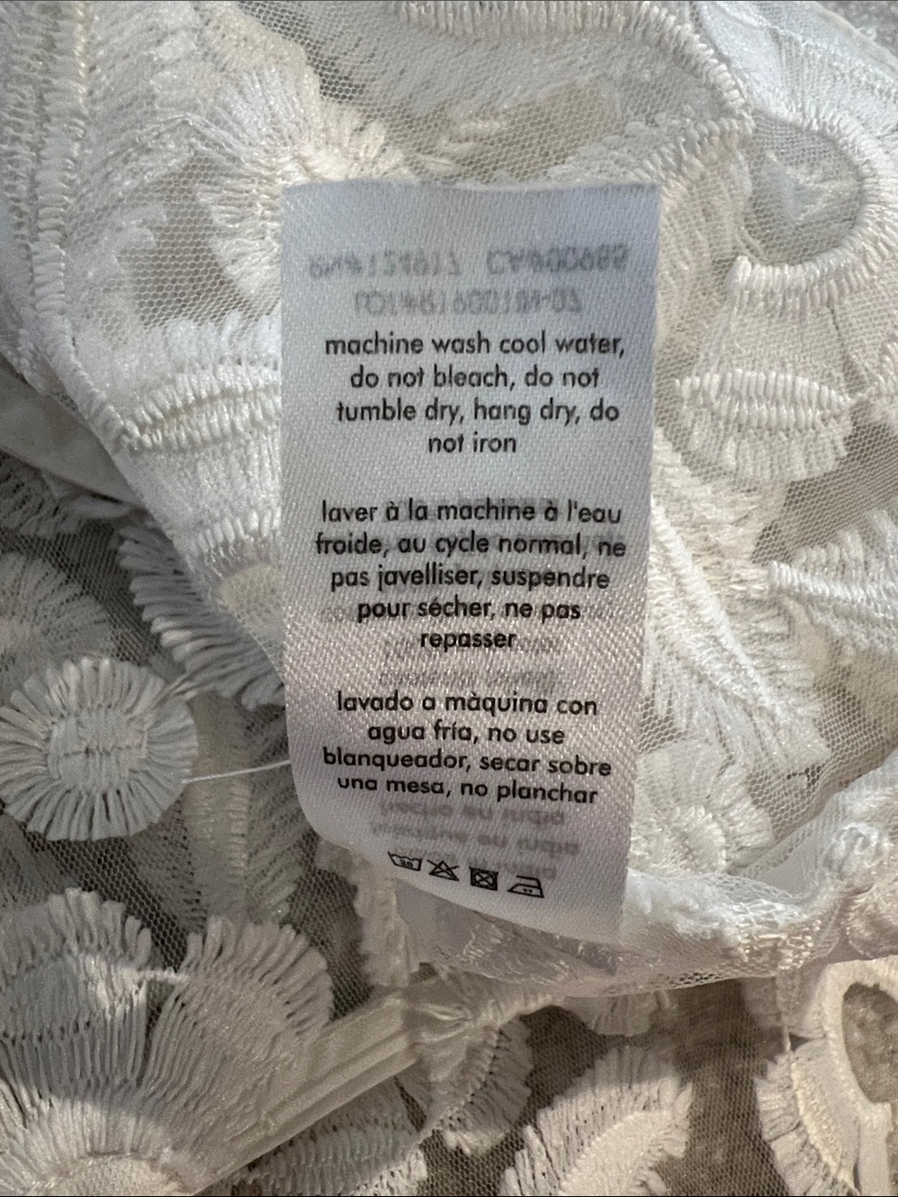 Onia Sheer White Floral Lace Coverup Dress - Picture 5 of 10